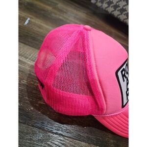 Aviator Nation Neon Pink Rock and Roll Vintage Trucker Hat Women